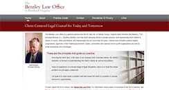 Desktop Screenshot of bentleylawoffice.com