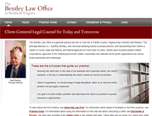 Tablet Screenshot of bentleylawoffice.com